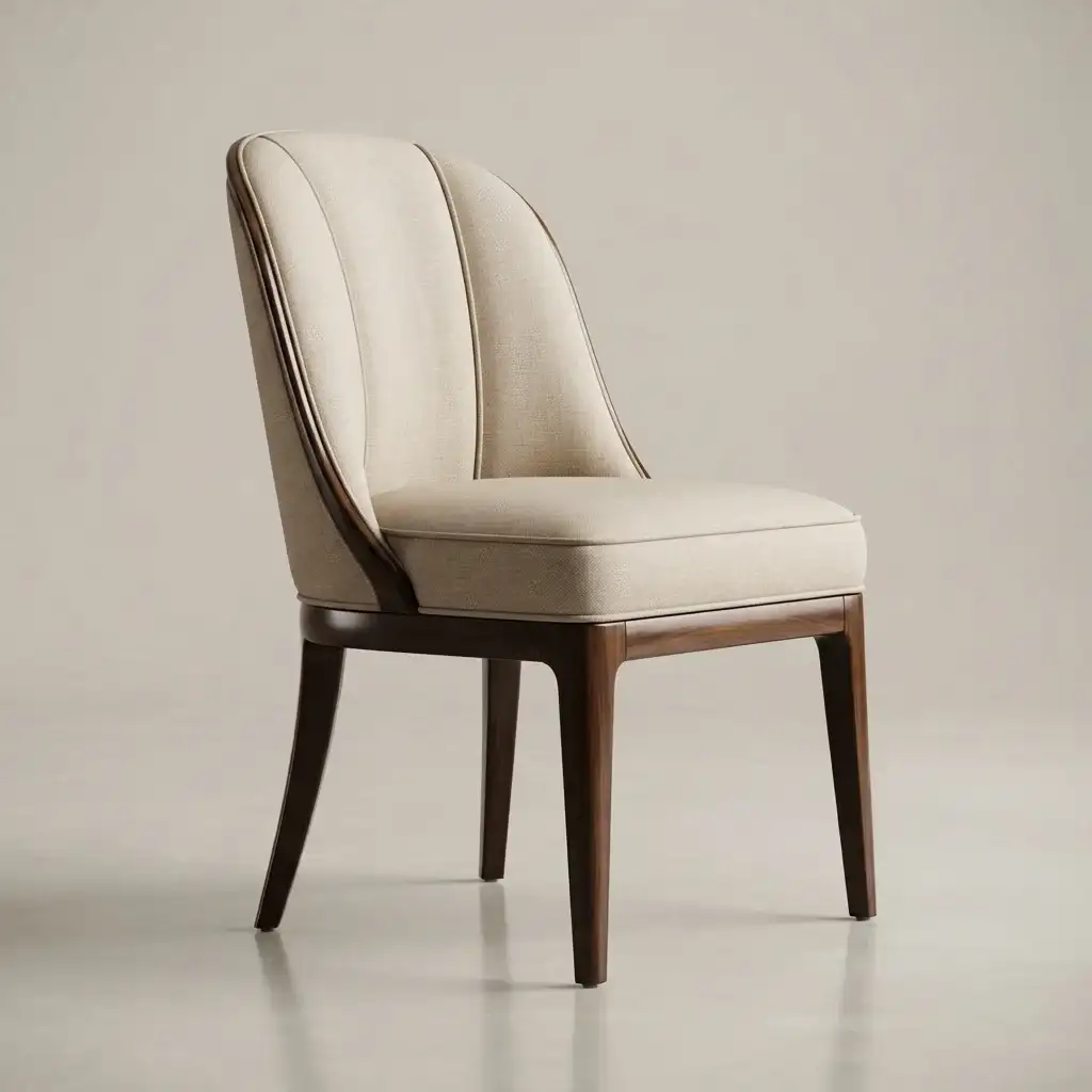 Chair upholstery after restoration