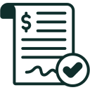 Gold document with checkmark icon representing free cushion quote