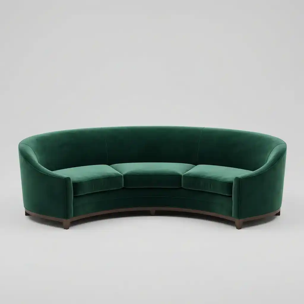 Restored sofa after professional upholstery