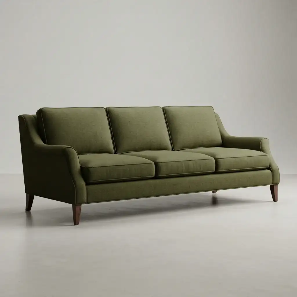 Sofa upholstery after restoration