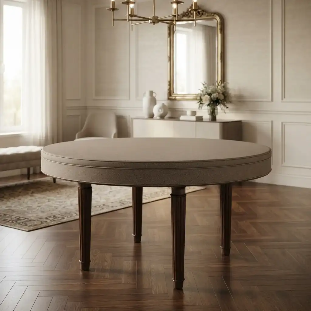 Table upholstery after restoration
