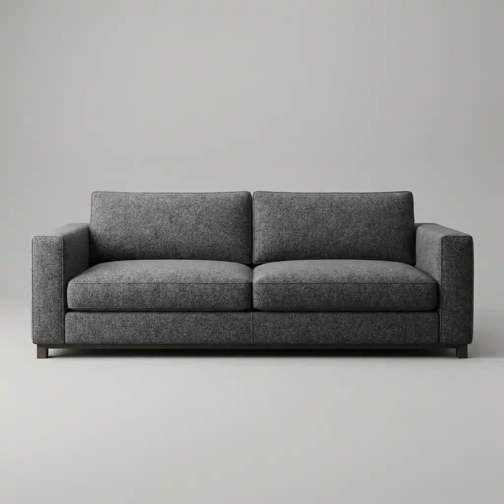 Olive green wool fabric bed upholstery Dubai by Upholstery Doctor
