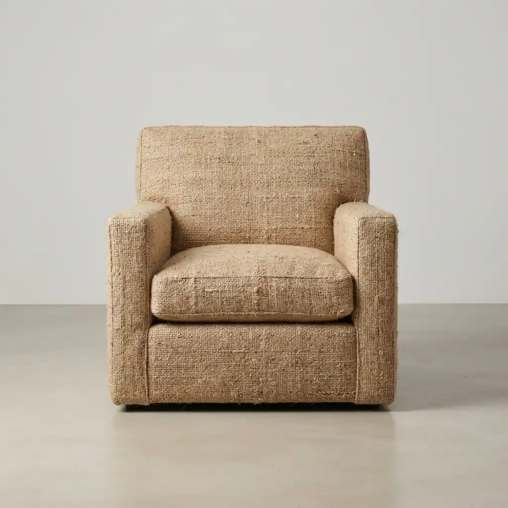 Jute hemp upholstery fabric texture